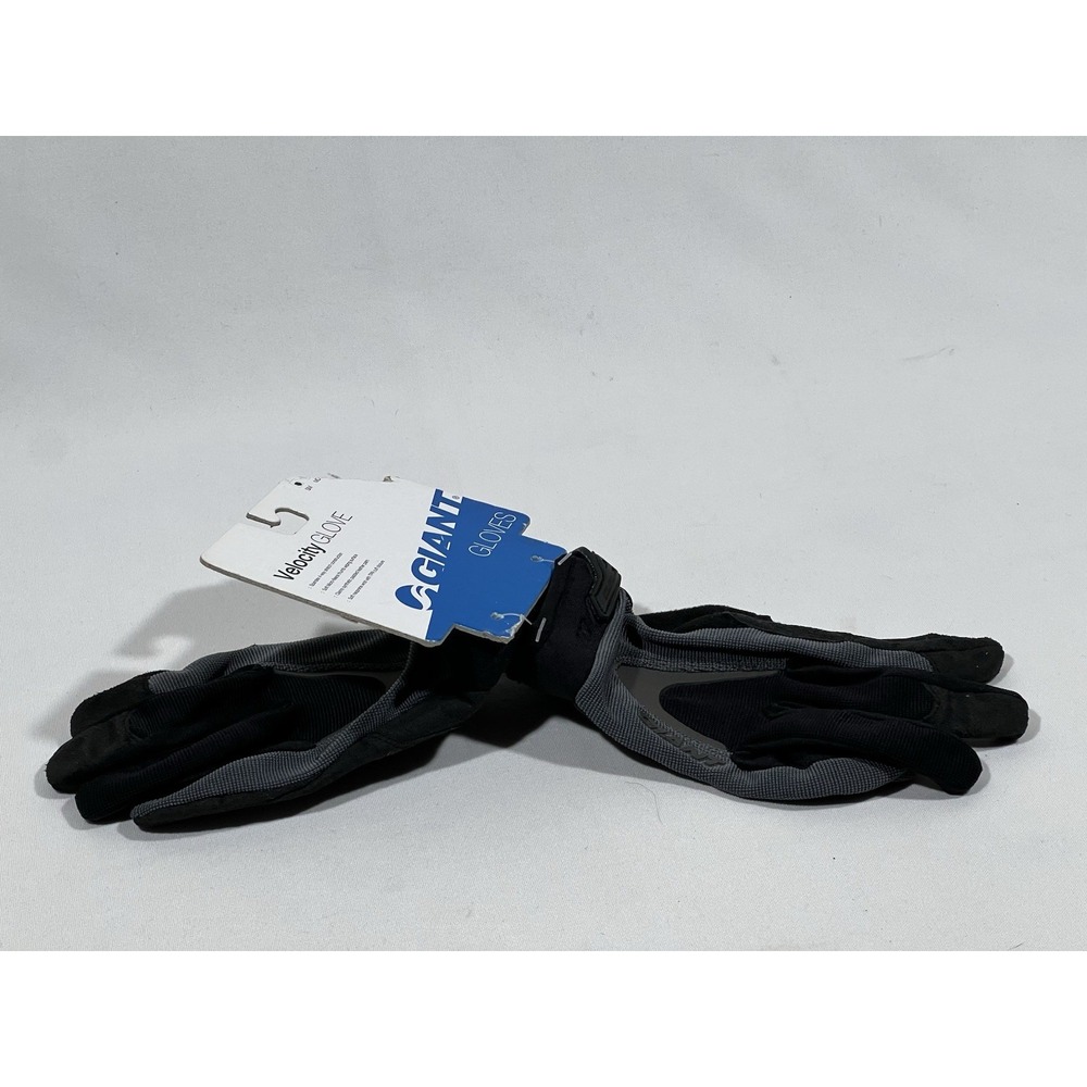 Giant Velocity Cycling Gloves Mens Small Black Lycra Padded Performance Athletic